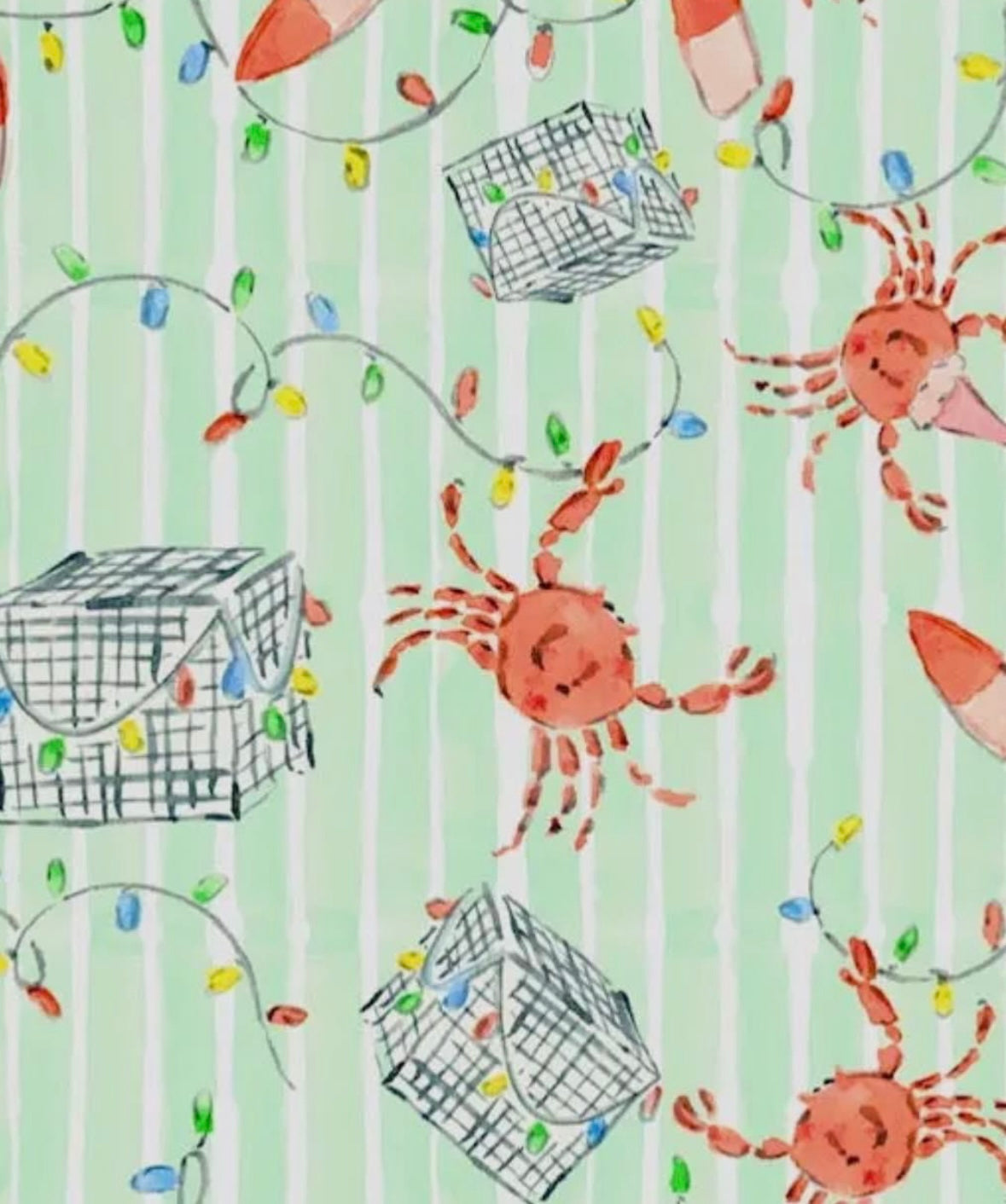 Crab Trap Christmas Zipper Onesie