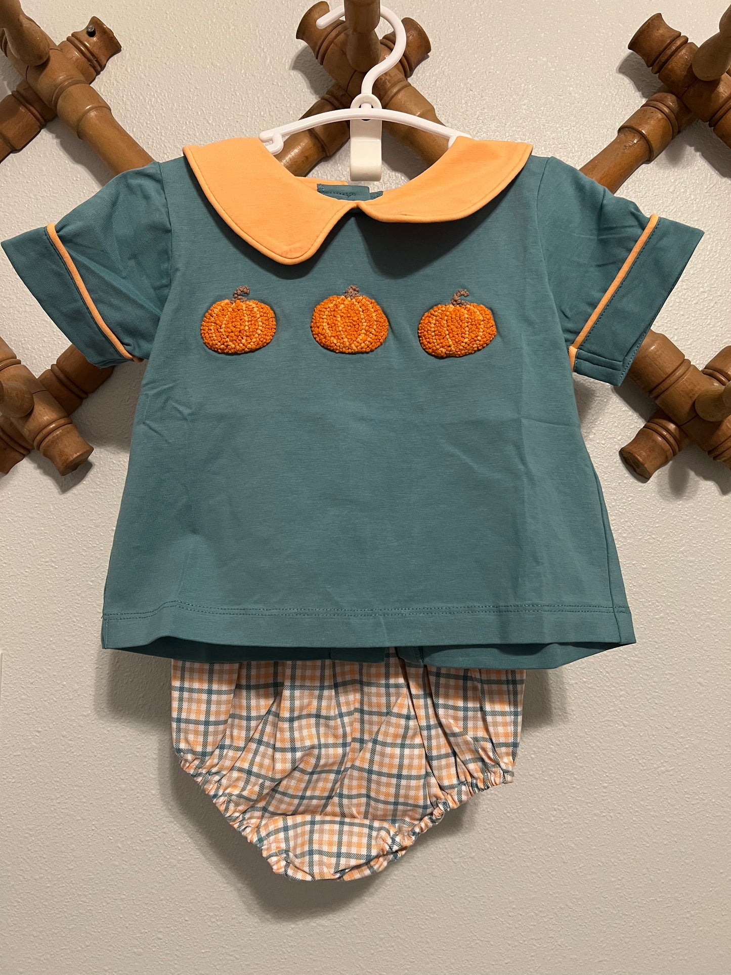 Pumpkin Boys Bloomer Set